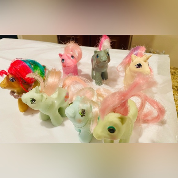 Vintage My Little Pony Babies lot MLP 7 ponies - Picture 9 of 13